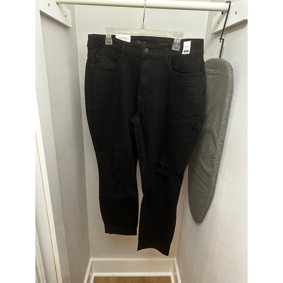 Judy Blue Denim - Judy Blue Black Mid Rise Slim Fit‎ Distressed Jeans 18W New NWT